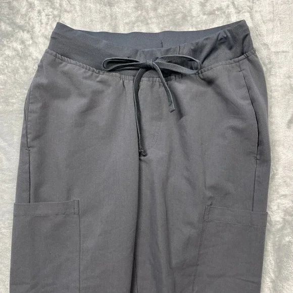 Mandala Scrub Joggers Women XXS Petite Gray Equa-Tek Cargo Medical Pants - Picture 2 of 14